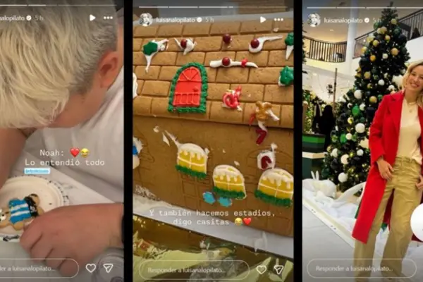 Luisana Lopilato sorprendió al mostrar cómo se prepara con sus hijos para la Navidad