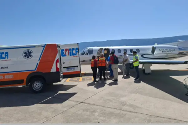 Se realizó un nuevo traslado sanitario aéreo de emergencia desde Catamarca a Tucumán