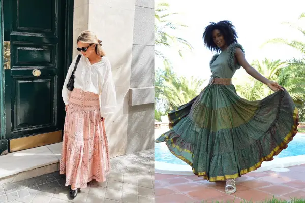 Tendencia boho: la falda estilo hippie que vuelve a instalarse entre las favoritas