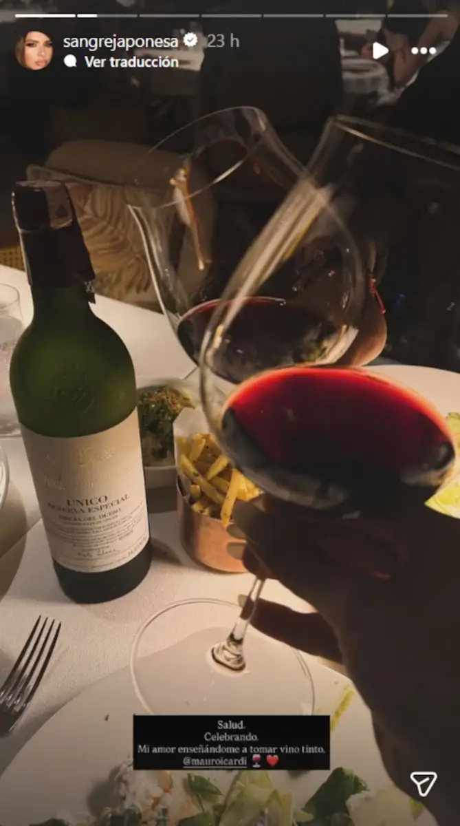 ¿Mintió? La China Suárez dijo que tomó vino por primera vez con Mauro Icardi, pero el archivo la contradice