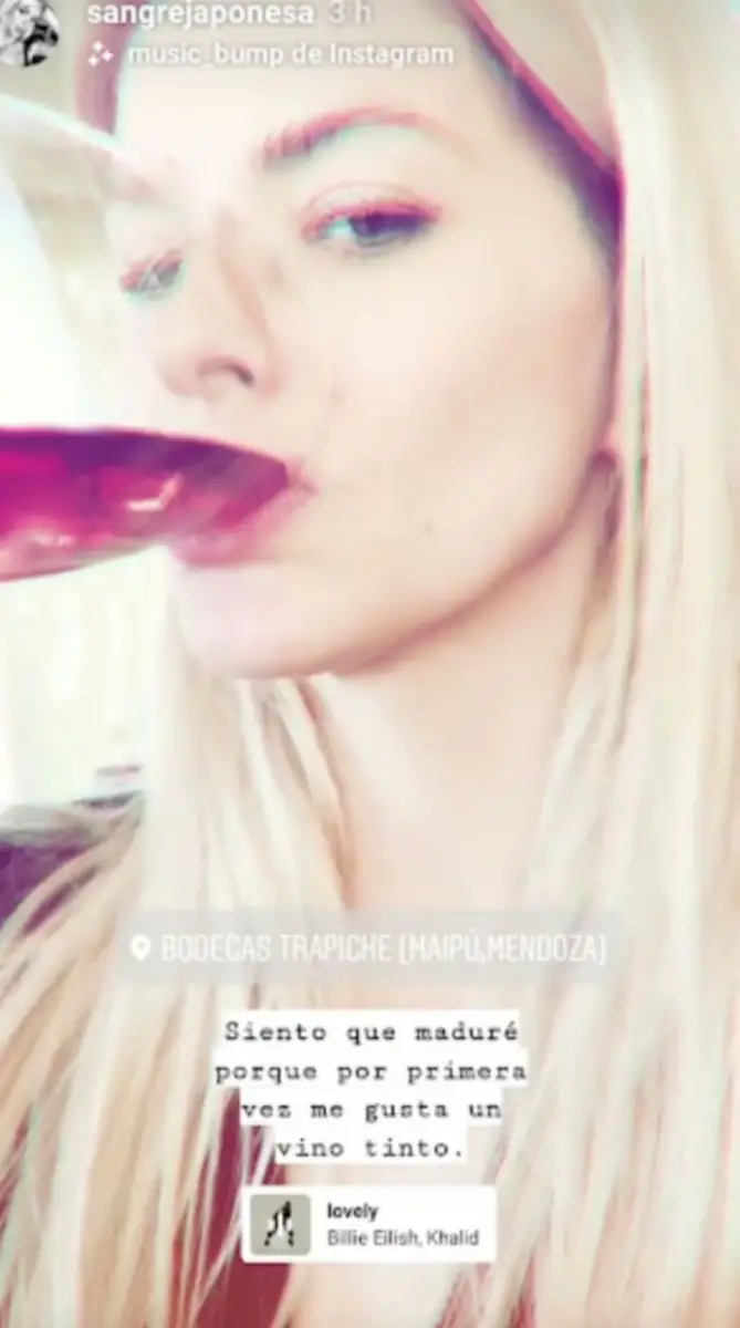 ¿Mintió? La China Suárez dijo que tomó vino por primera vez con Mauro Icardi, pero el archivo la contradice