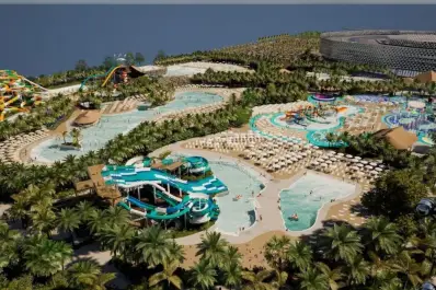 Construyen el parque acuático más grande del país: 30 toboganes, más de 50 atracciones y una inversión millonaria