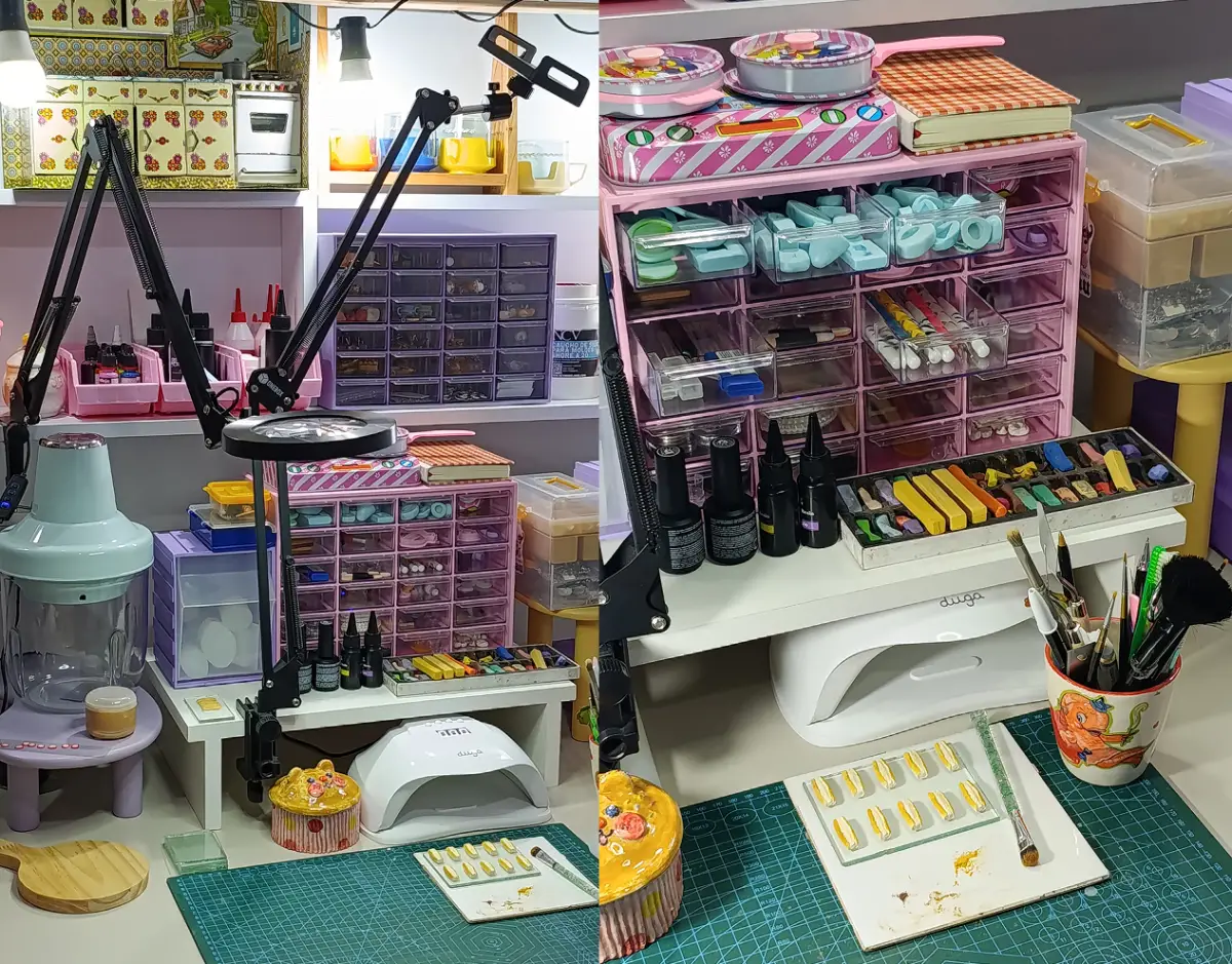 EMPRENDIMIENTO. El espacio donde Julieta Santos crea joyería para Plutonia. 