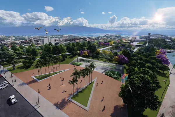 La tesis de dos arquitectos reinventa la Estación Mitre con verde y más servicios de transporte