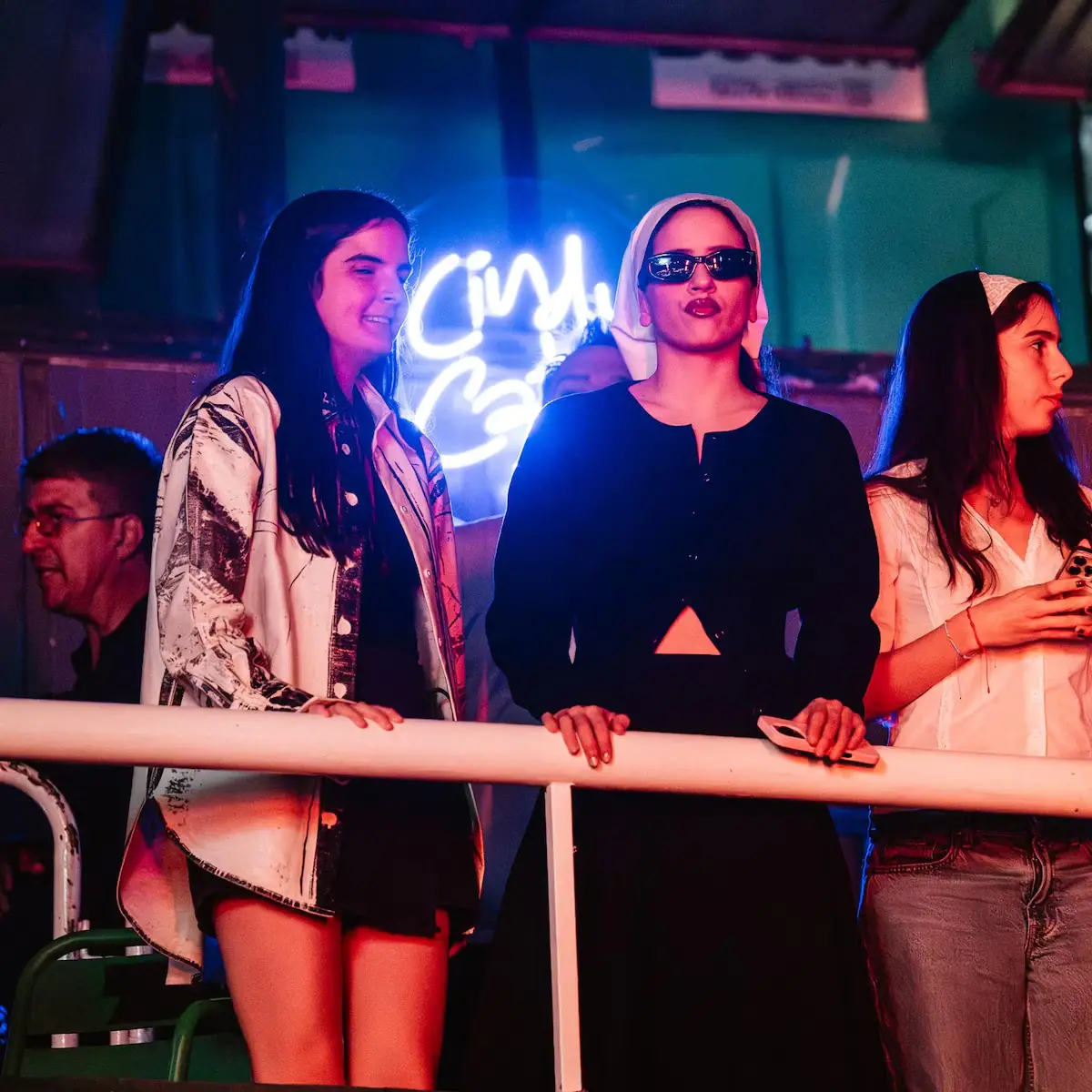 Rosalía en el recital de Cindy Cats en el estadio de Ferro