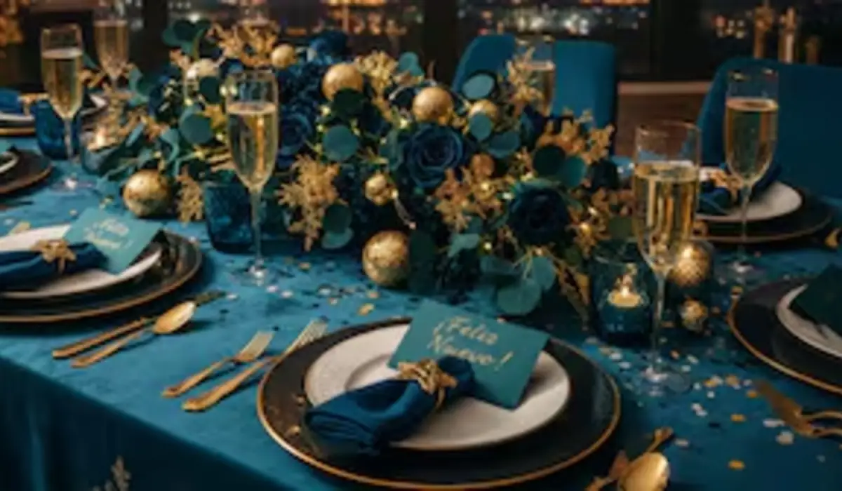 Adiós al blanco: por qué el color azul petróleo dominará las mesas en el Año Nuevo 2026