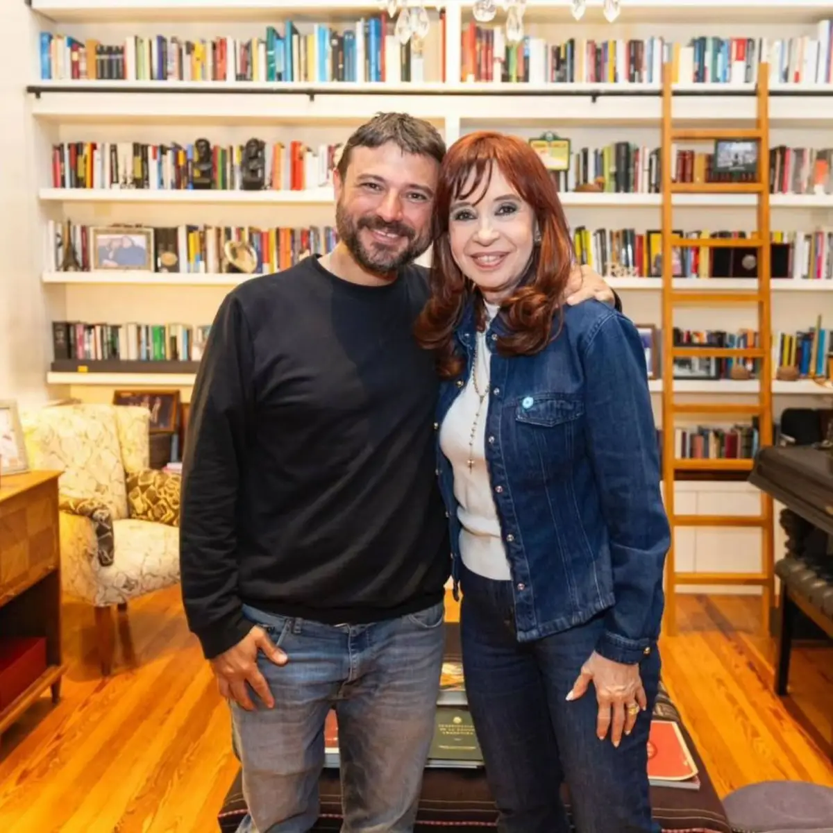 Juan Grabois y Cristina Kirchner.