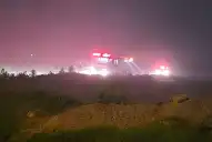 Un enorme incendio de pastizales generó preocupación en Yerba Buena