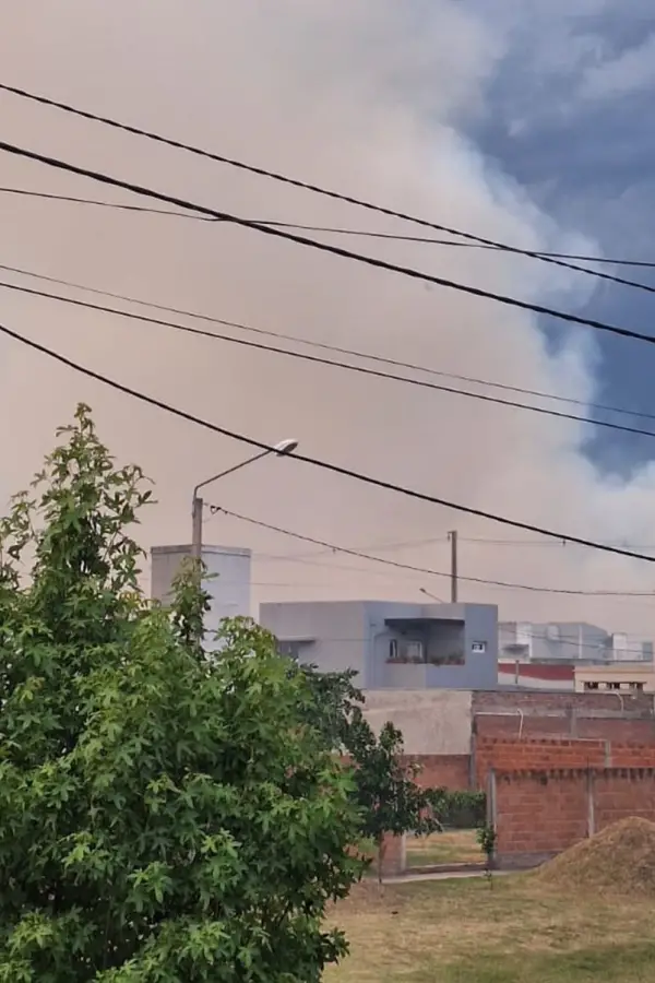 DENSO. Los vecinos de barrios linderos registraron el avance del humo.