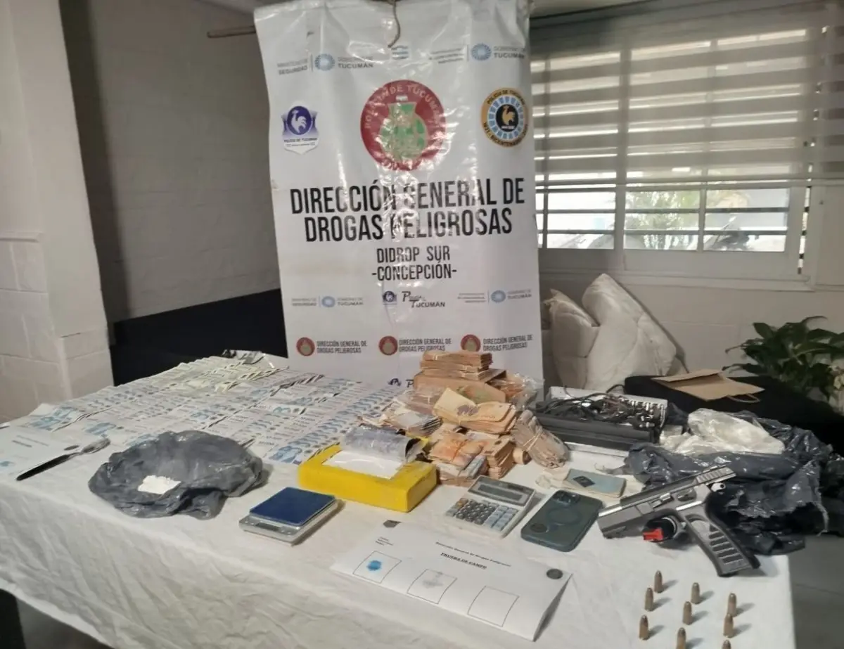 LOS SECUESTROS. En el nuevo allanamiento hallaron un kilo de cocaína, entre otras cosas.