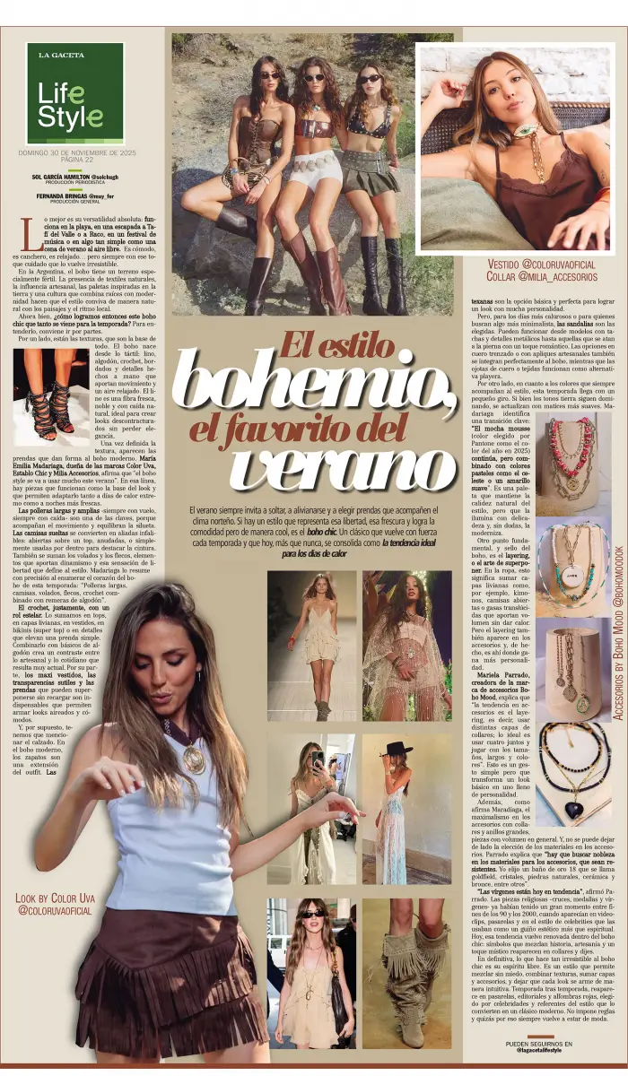 El estilo bohemio, el favorito del verano