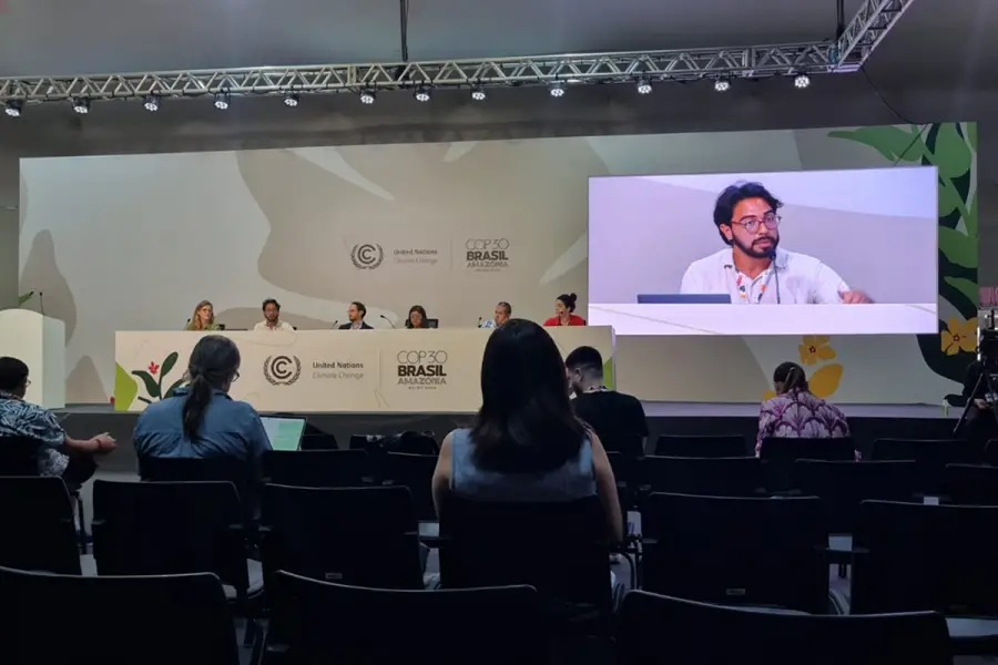 PANELES. Salas sin intérpretes y discusiones únicamente en inglés fueron uno de los problemas que marcaron esta edición de la COP. / CORTESÍA AGUSTINA TARCAYA