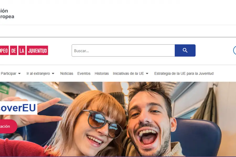 PORTAL EUROPEO DE LA JUVENTUD. Perfecto para entender la parte práctica de vivir y estudiar en otro país. / CAPTURA DE PANTALLA