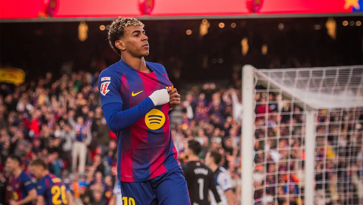 PARTIDAZO. Yamal es la estrella de un Barcelona que quiere seguir aferrado a la cima de la Liga de España.