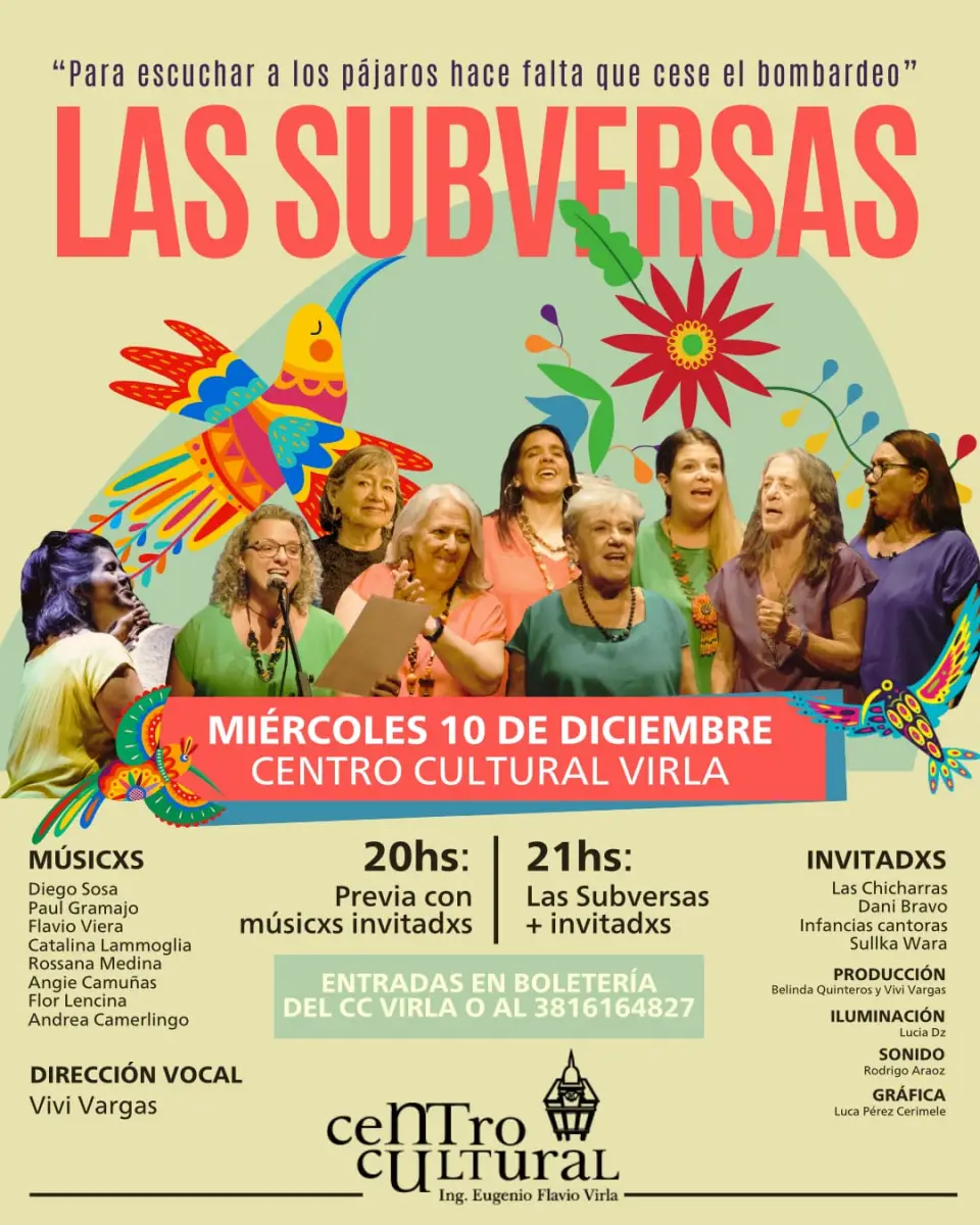 El Virla les abre las puertas a Las Subversas en el Día Internacional de la Declaración de los Derechos Humanos