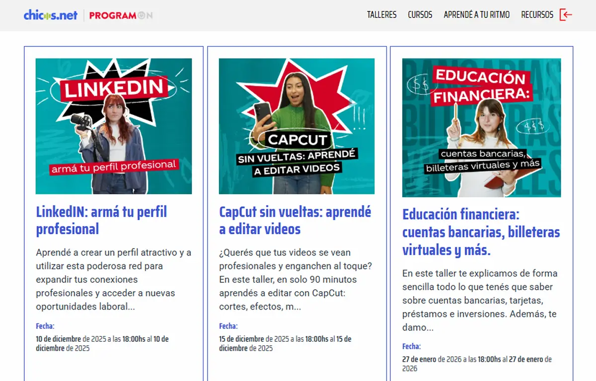 CAPACITACIÓN. Chicos.net abrió nuevos talleres gratuitos que permiten sumar herramientas profesionales antes de fin de año.