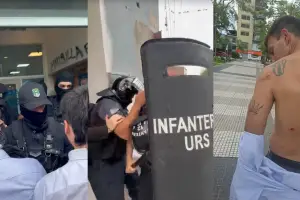 Represión en el Banco Patagonia: denuncian que Infantería golpeó a delegados y trabajadores