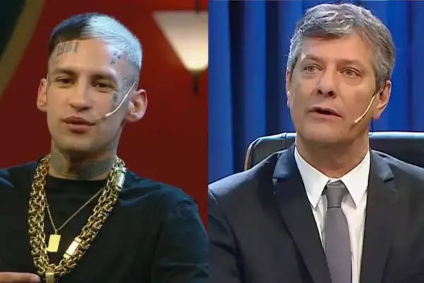 La divertida “session” de L-Gante con Mario Pergolini: enseñaron las preposiciones al ritmo de cumbia