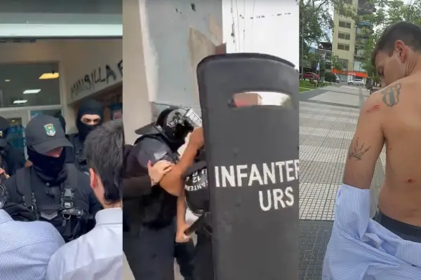 Represión en el Banco Patagonia: denuncian que Infantería golpeó a delegados y trabajadores