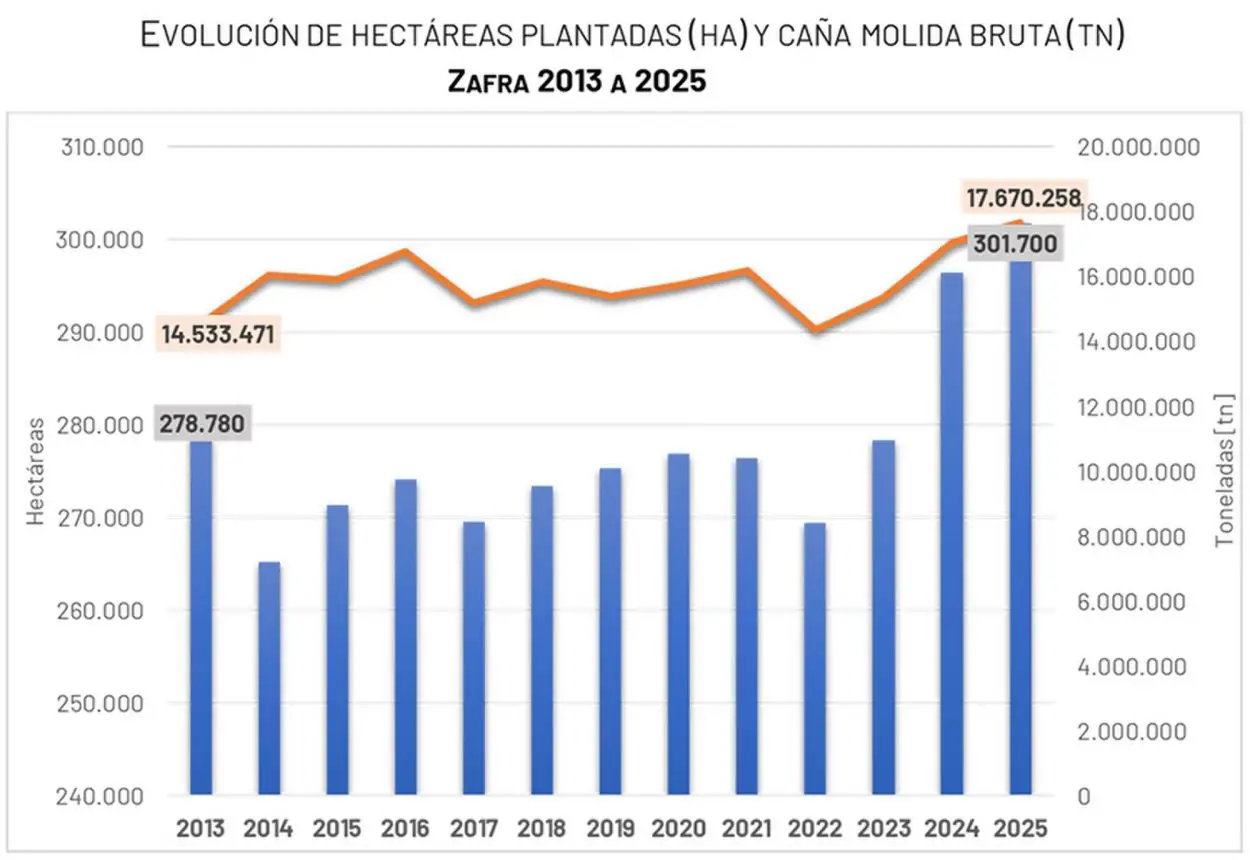 Zafra 2025: Tucumán marcó un récord al moler casi 17,7 millones de toneladas de caña