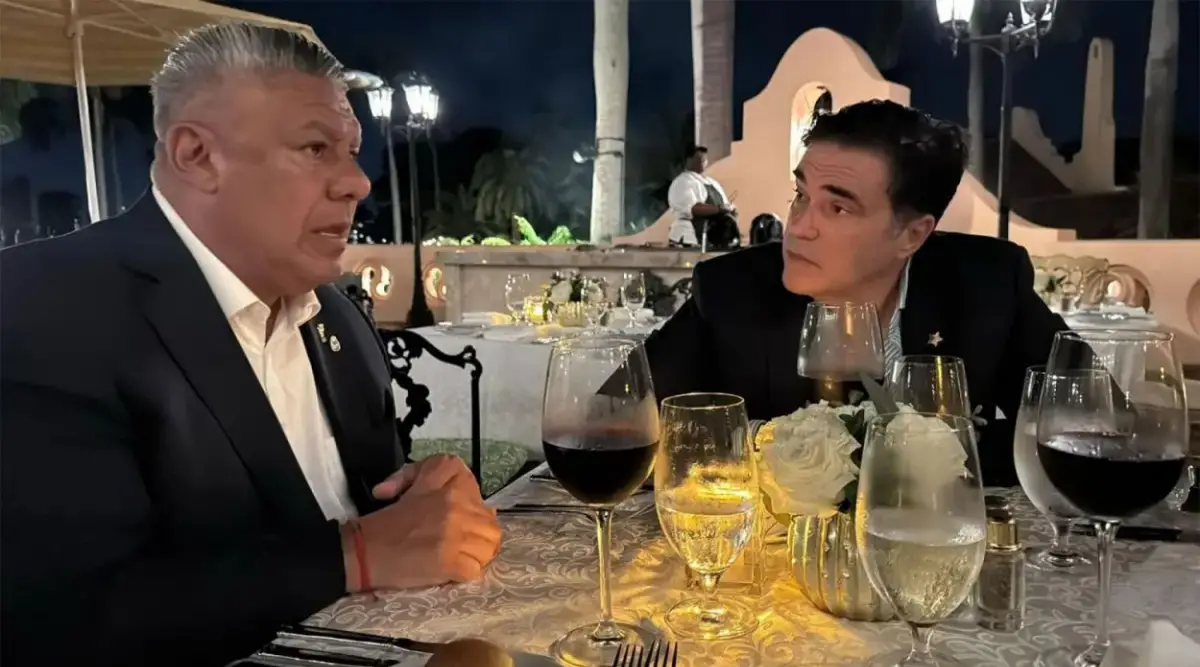 INVITADO. Tapia se mostró en un homenaje a Charlie Kirk en Mar-a-Lago