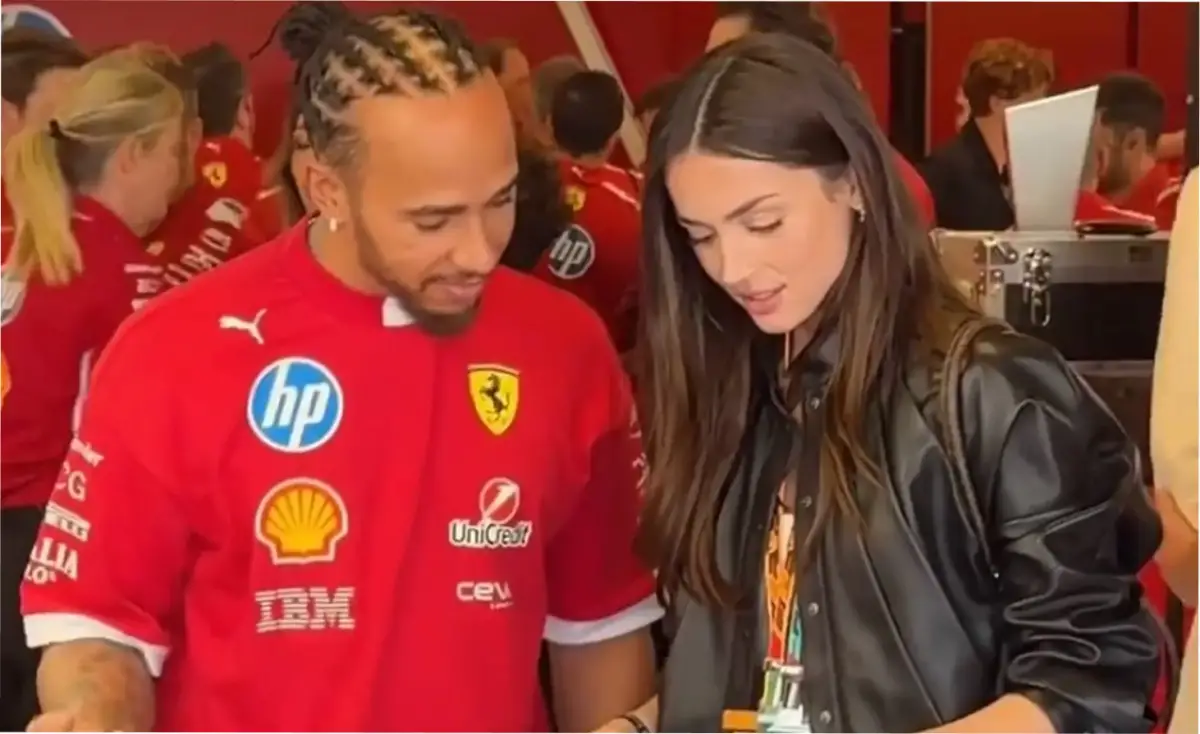 La cariñosa interacción entre Lewis Hamilton y Ana de Armas. 