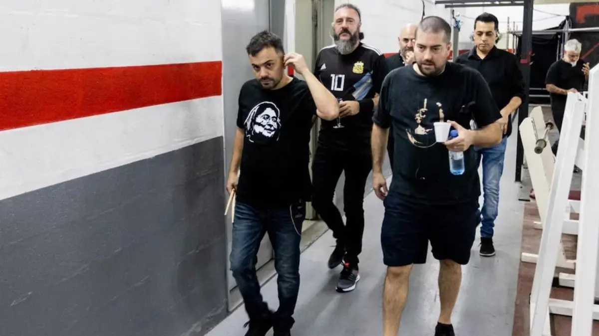 DON OSVALDO. Luis Gastón Lamas, junto a Pato Fontanet.