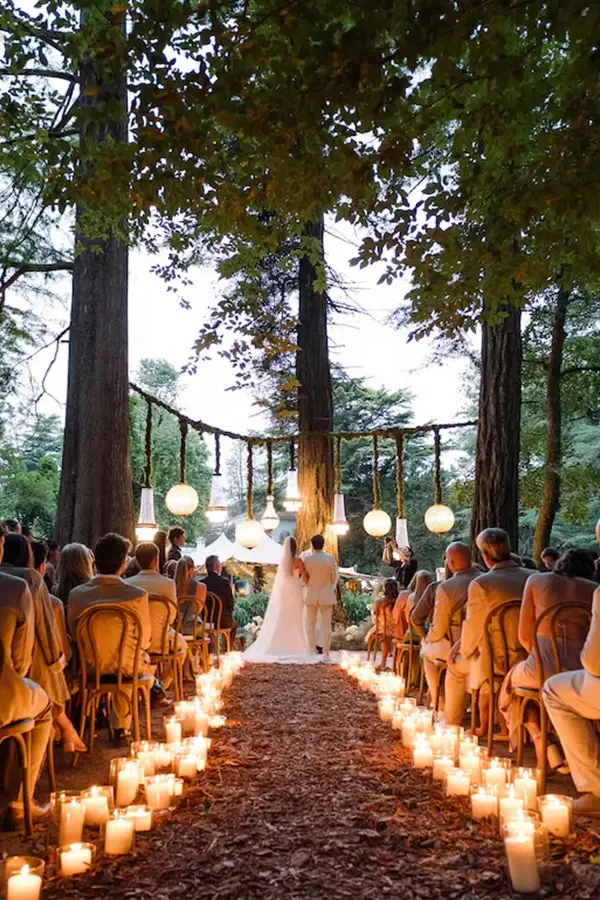 La temática élfica fue la elegida para el casamiento.