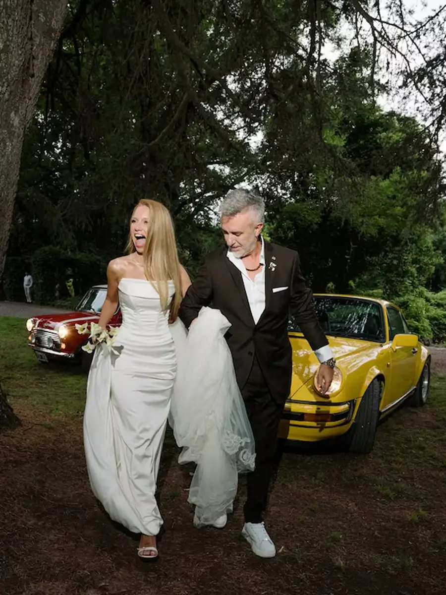 Rocío Pardo ingresó acompañada por su padre.