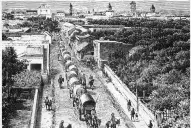 Recuerdos fotográficos: 1882. Cuando las ruidosas carretas iban a la estación de tren