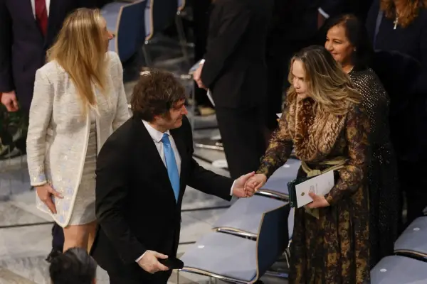 Milei estuvo en Oslo para respaldar a María Corina Machado en la histórica entrega del Nobel de la Paz