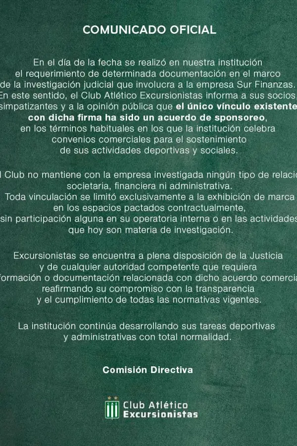 Allanamientos en el fútbol argentino: clubes se despegan de Sur Finanzas en medio del escándalo
