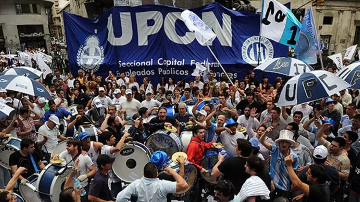 Movilización de UPCN. Tvpublica.com.ar (ARCHIVO)