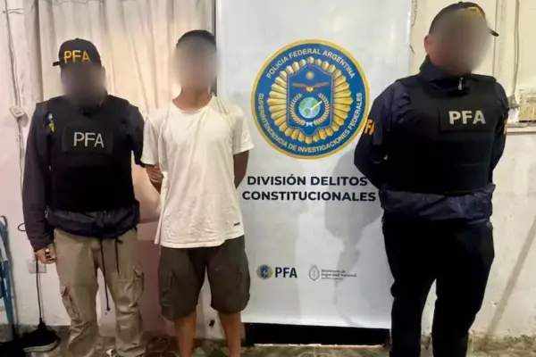 La Policía Federal detuvo a un joven de 21 años acusado de amenazar de muerte a Javier Milei