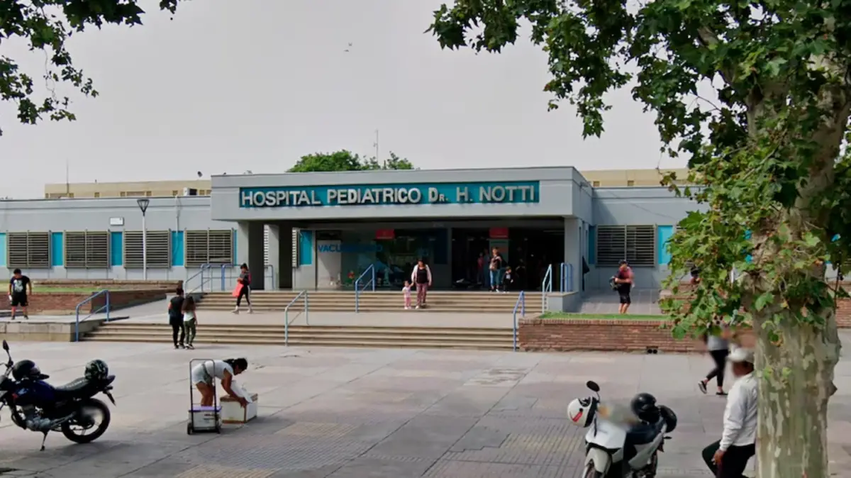 El menor fue trasladado hacia el Hospital Notti de Mendoza.