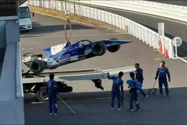 Jack Doohan chocó por tercera vez consecutiva en Japón durante los ensayos de Súper Fórmula