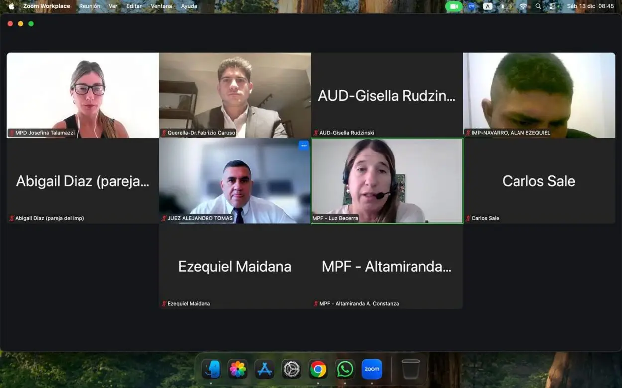 AUDIENCIA: El conductor de la moto, Alan Ezequiel Navarro, enfrenta el cargo de homicio culposo agravado.