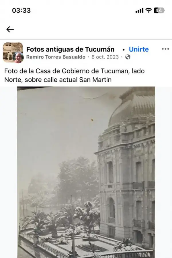 Recuerdos fotográficos: así crecieron las palmeras de la Casa de Gobierno