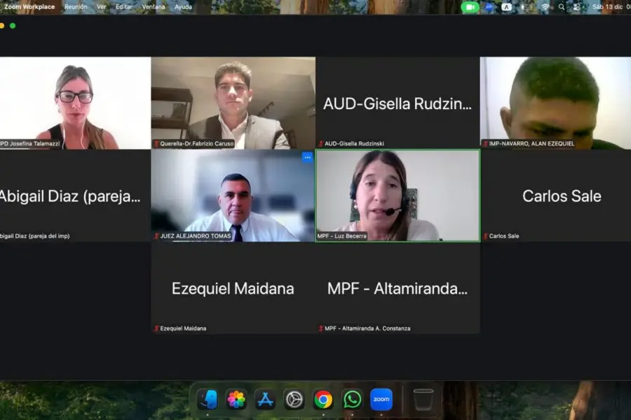 AUDIENCIA: El conductor de la moto, Alan Ezequiel Navarro, enfrenta el cargo de homicio culposo agravado.