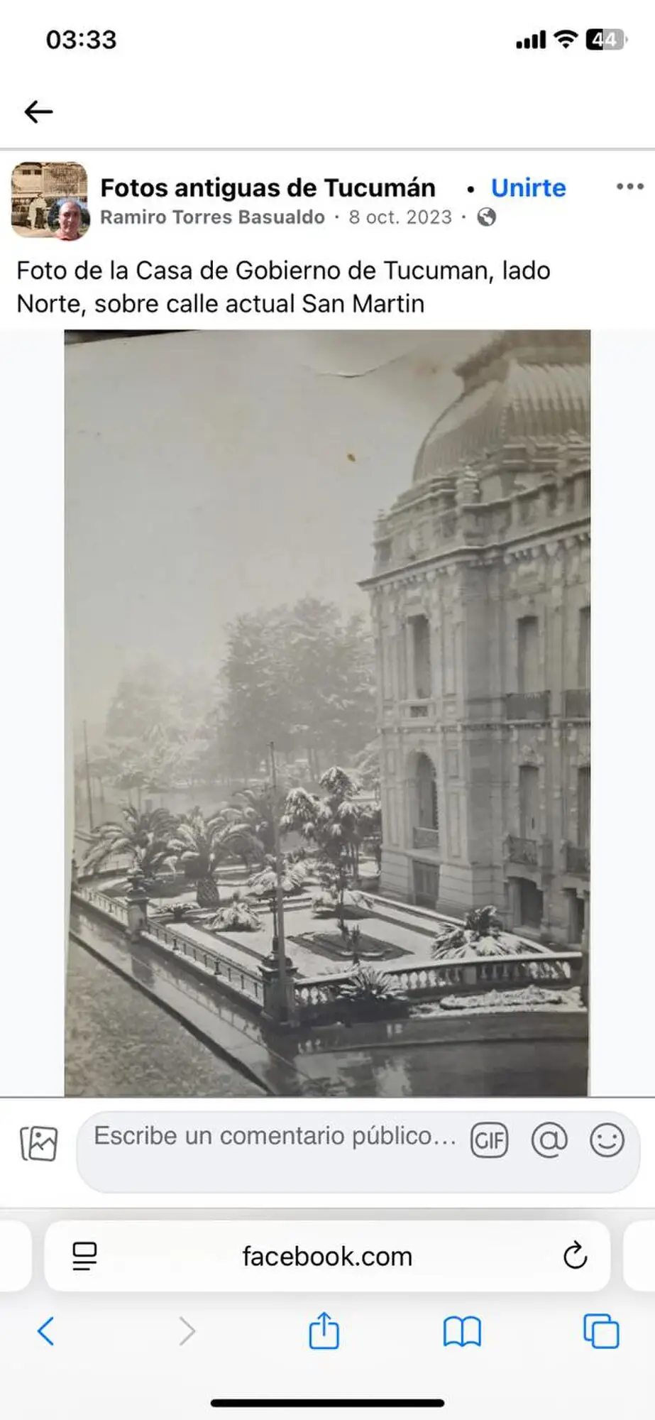 Recuerdos fotográficos: así crecieron las palmeras de la Casa de Gobierno