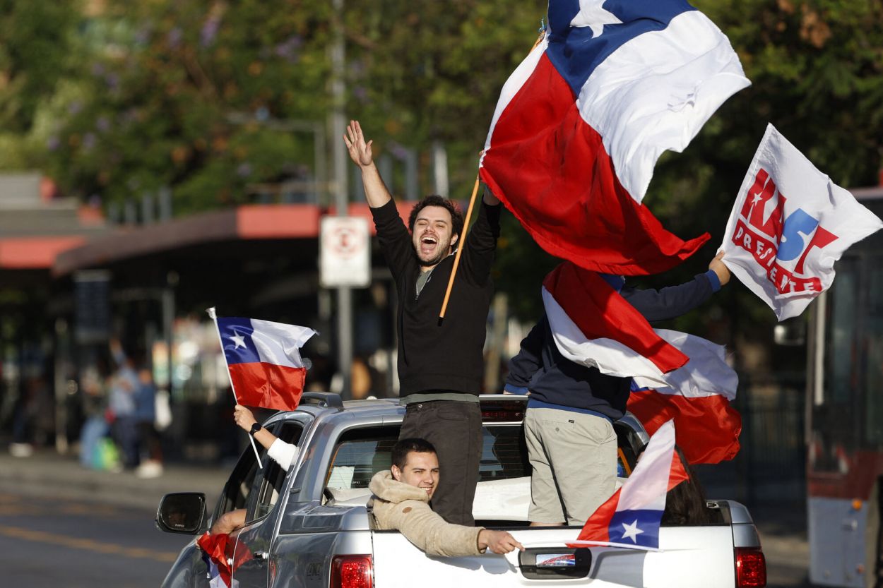 ALEGRÍA. El festejo empezó apenas empezaron a llegar los resultados.
