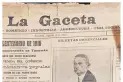 Recuerdos fotográficos: 1912. La primera imagen que publicó La Gaceta