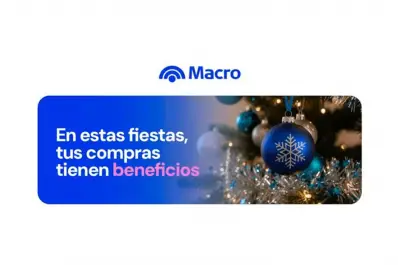 Banco Macro tiene los mejores beneficios en las fiestas de Navidad y Año Nuevo