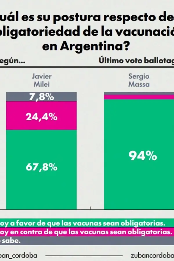 GRÁFICOS. Las diferencias según el último voto en el Ballotage. / ZUBAN CÓRDOBA
