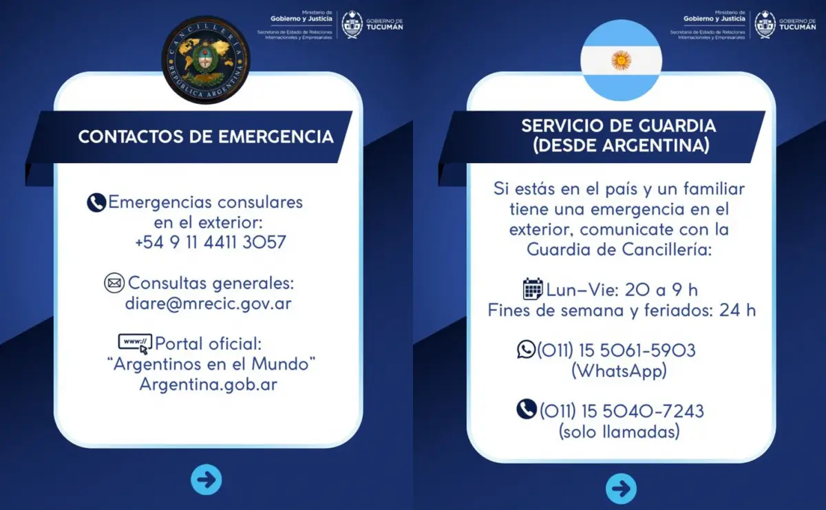 ASISTENCIA. La Cancillería Argentina cuenta con líneas de guardia y canales oficiales para asistir a los argentinos ante emergencias en el exterior.