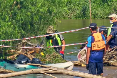 Hallaron un cuerpo en el río Colorado, en la zona de Leales