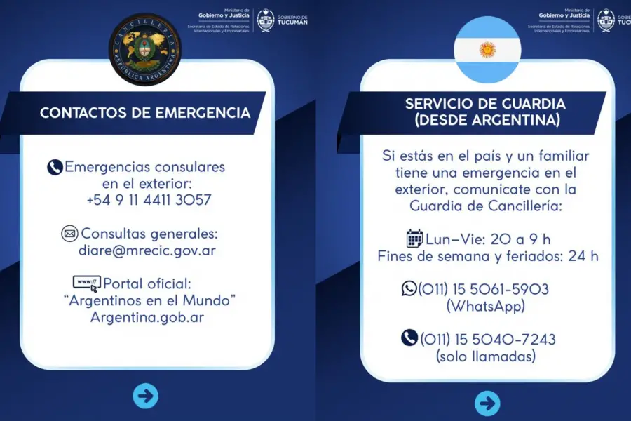 ASISTENCIA. La Cancillería Argentina cuenta con líneas de guardia y canales oficiales para asistir a los argentinos ante emergencias en el exterior.