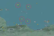 Cinco aviones de combate de Estados Unidos operan frente a la costa de Venezuela