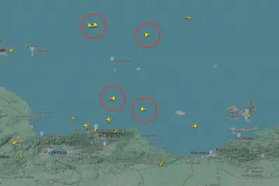 Cinco aviones de combate de Estados Unidos operan frente a la costa de Venezuela