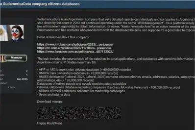 El mayor hackeo de la historia: denuncian la filtración masiva de datos de ciudadanos argentinos